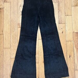Just Cavalli Black Corduroy Flare Pants